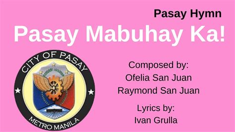 pasay hymn lyrics